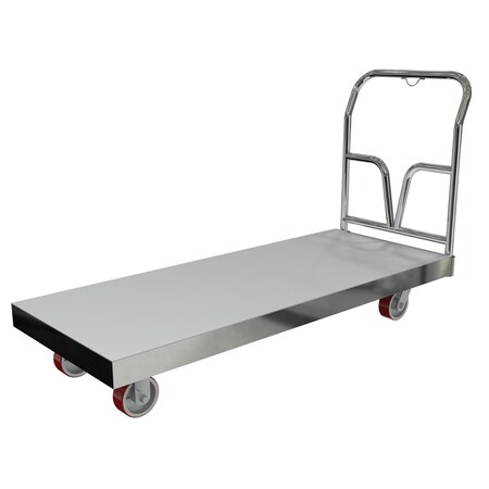 Silver Aluminum Sheet Deck Platform Truck 24 X 60